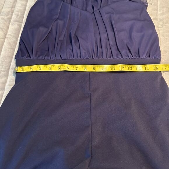 NWT Fashion Nova High Class Romper size 1X navy blue - Picture 10 of 12